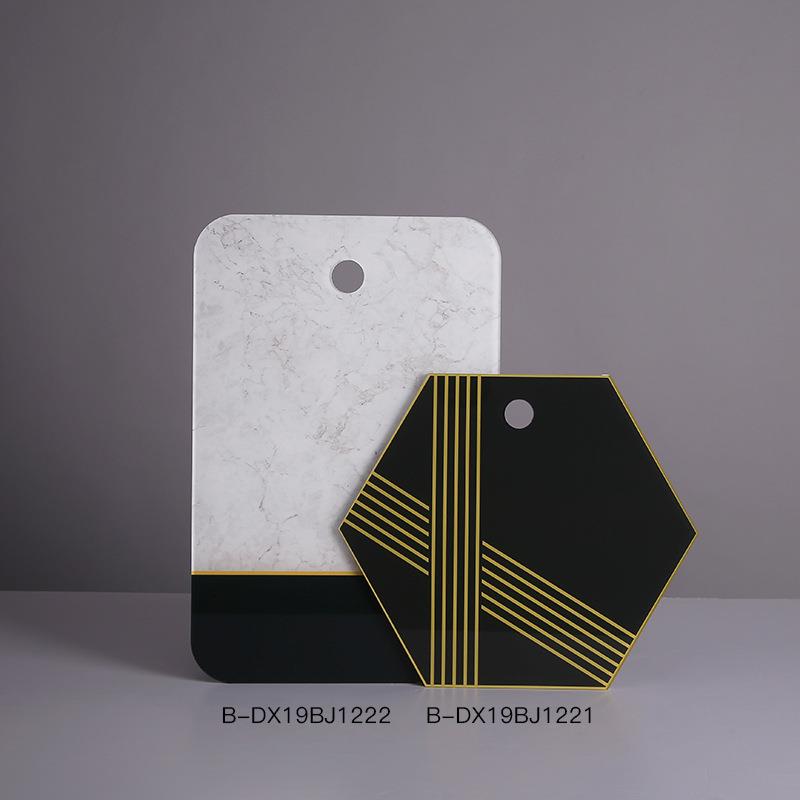 大千新品抽象系列砧板摆件亚克力工艺品家居装饰摆件软装饰品几何