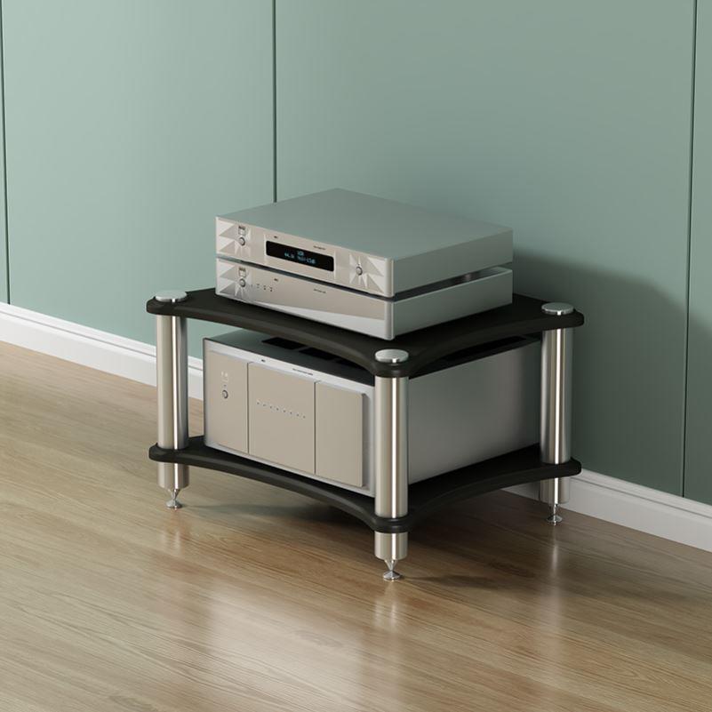 不锈钢音响音箱柜HIFI机柜带避震脚钉功放机架子器材柜设备胆机架