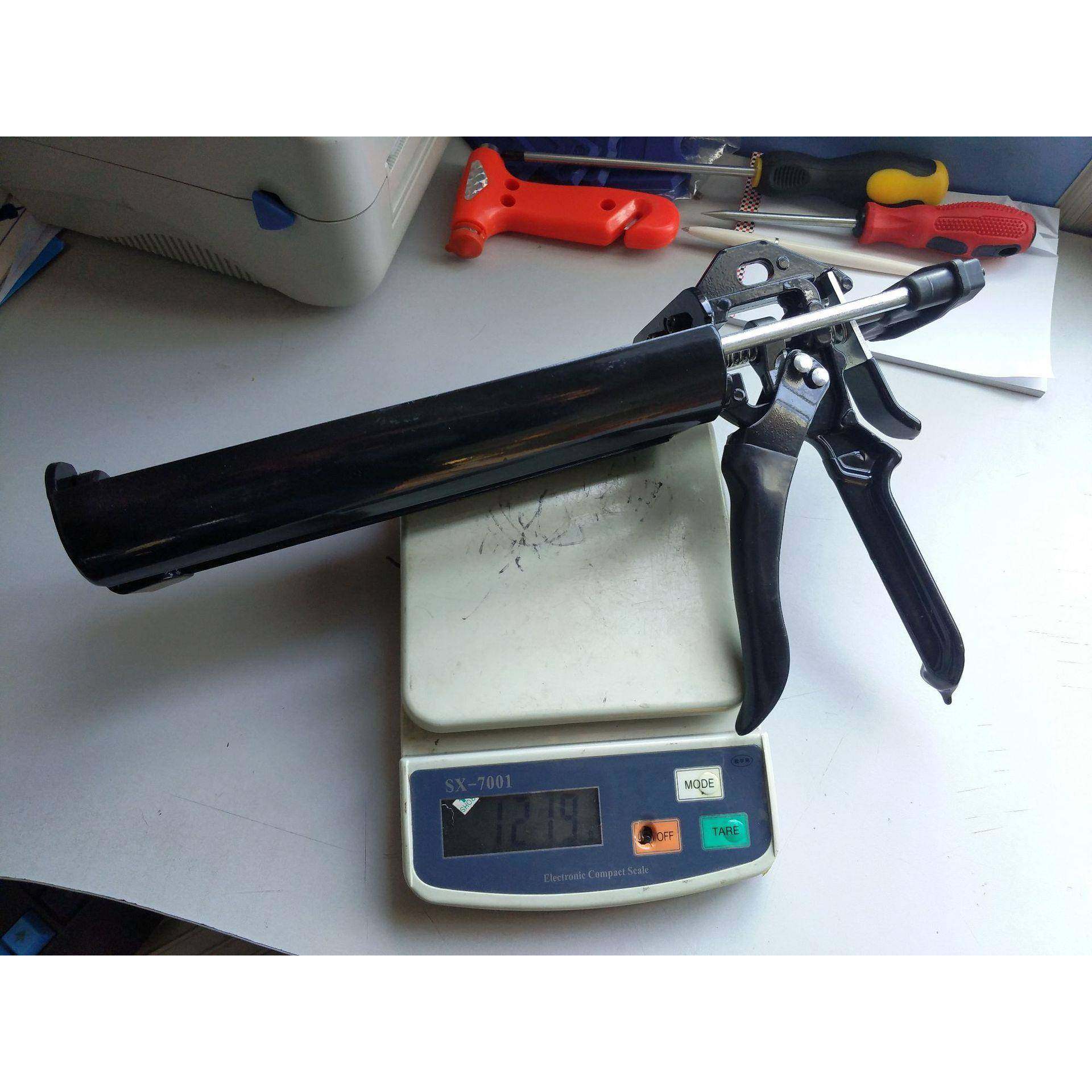 600ml1:1双管双组份全金属耐用王双管助力胶枪打胶省力出胶均匀