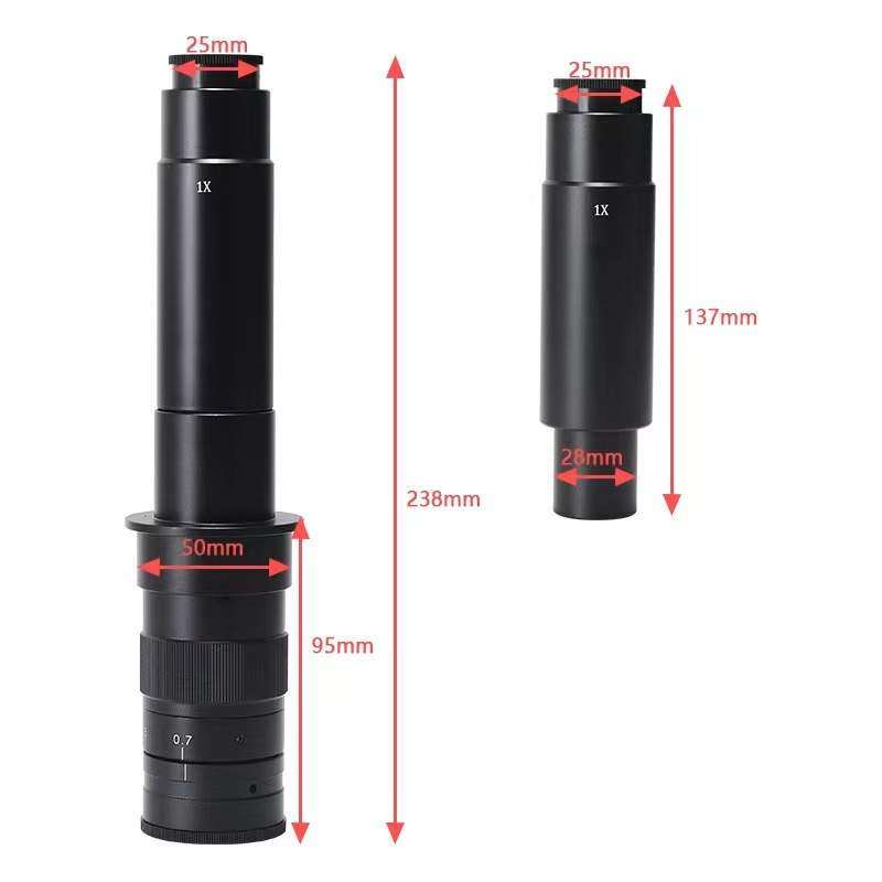 单筒0745光学镜头 显微镜镜头30-200X连续变倍检测维修直销