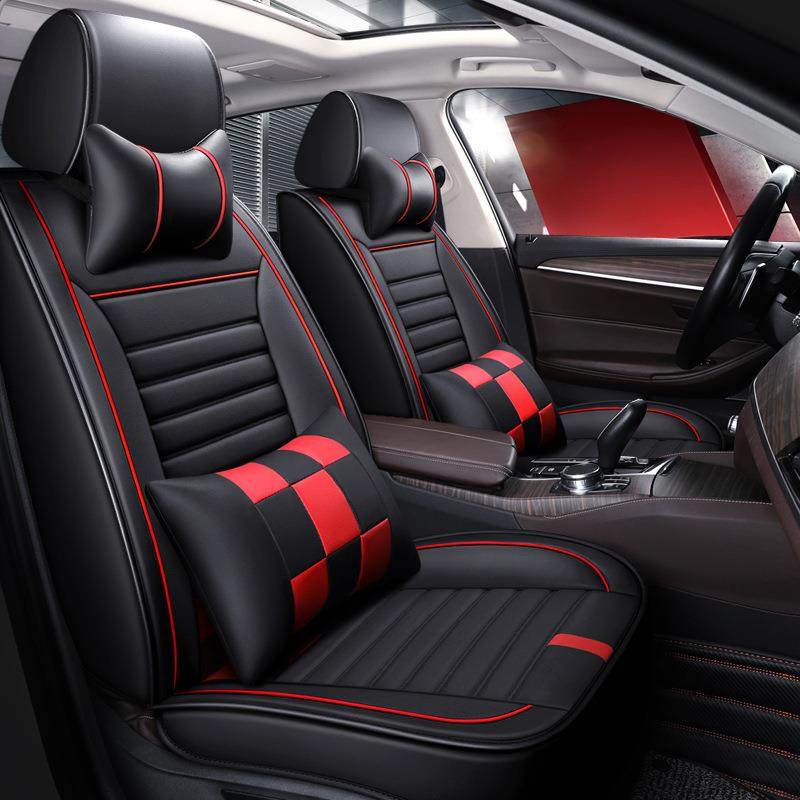 夏季新款四季通用全包围透气汽车坐垫5D立体纳帕皮凉爽座椅套