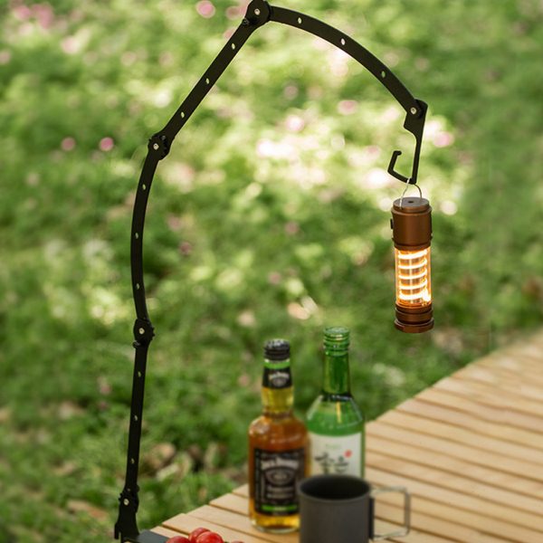 户外露营灯架桌面可折叠置物架子挂灯支架多功能便携野餐挂架摆摊