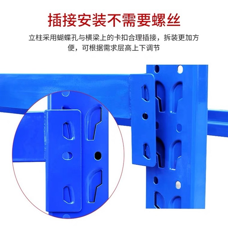 【双久】仓储货架库房展示架置物架五金储物架轻型中型货架