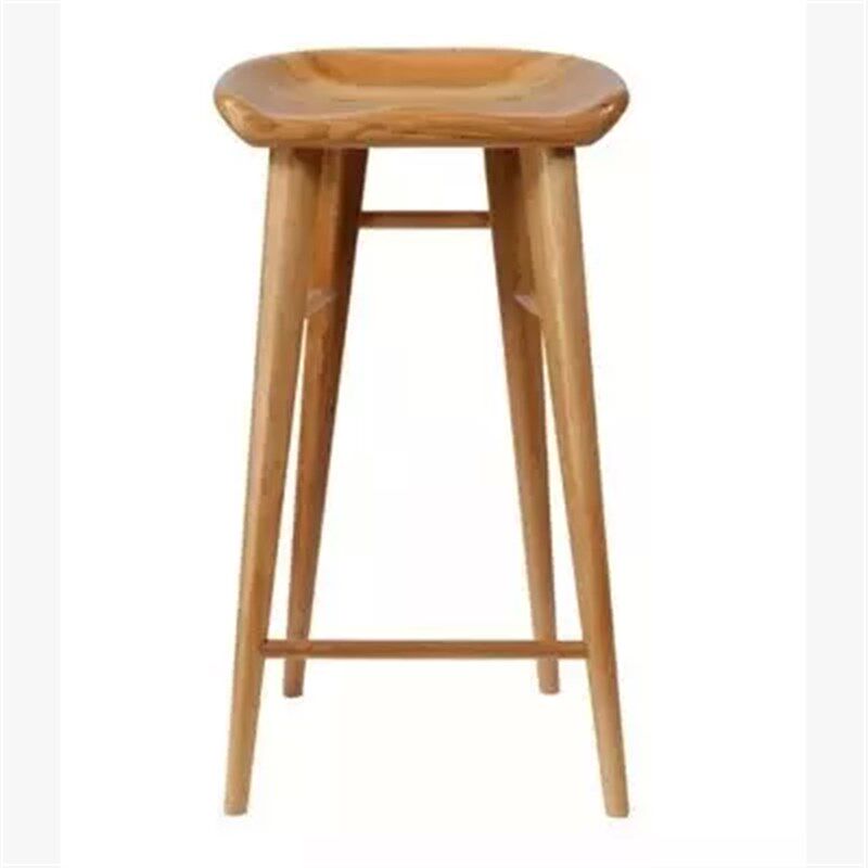 实木酒吧椅吧台凳复古纯实木吧台椅子家用吧凳高脚凳高吧椅高脚椅