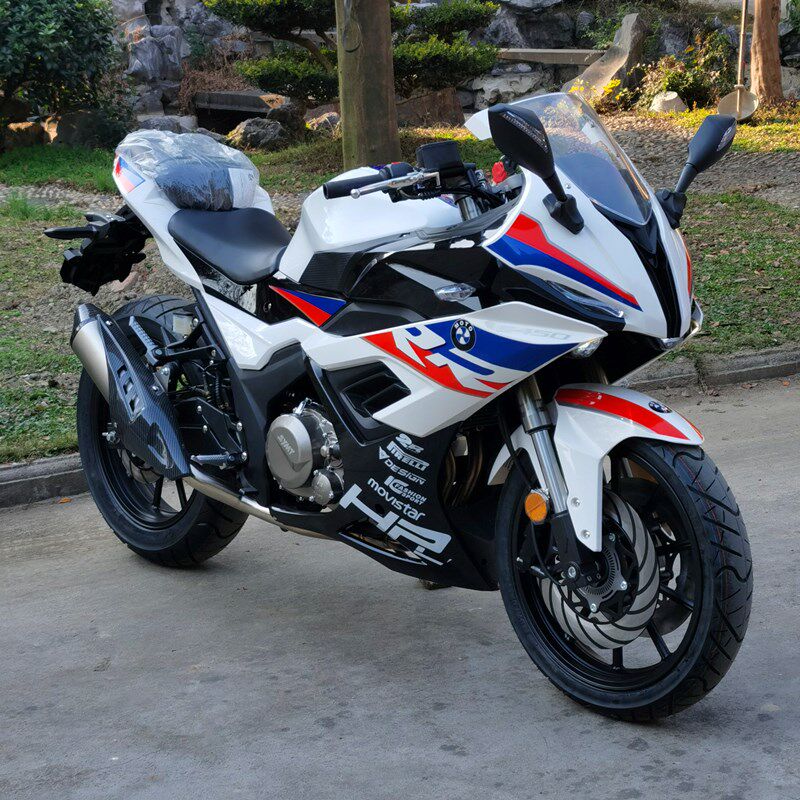 豪剑机车国四电喷魔影S450摩托车跑车重型防赛400CC双缸水冷