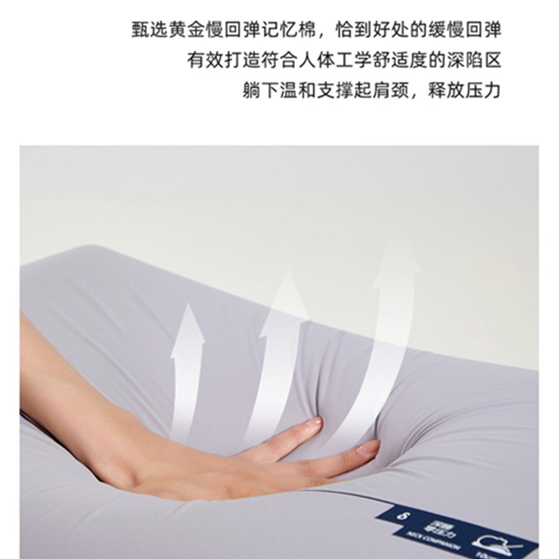 超柔慢回弹安眠记忆枕独立枕套