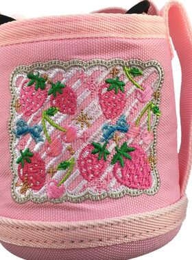 Z 45杯套卡通S4儿童保温杯粉M可爱Z/刺绣杯套5象蓝胖子L印T红450