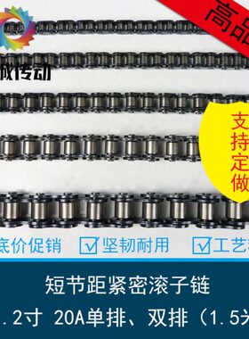 传寸寸-链条1x48单排20子L2-/1.2201.2动x48滚LA工业双排A