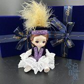 礼盒娃娃带服饰克族创意礼物手工 娃娃哈萨旅行礼品新疆 换装