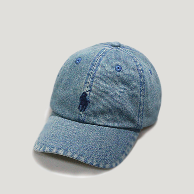 帽子女四季款牛仔水洗做旧软顶棒球帽章若楠同款鸭舌X帽百搭显脸