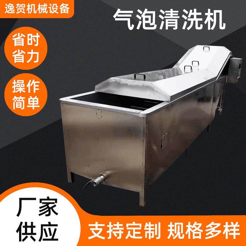 蔬菜加工设备定制多功能全自动果蔬清洗机喷淋式豆角气泡清洗机