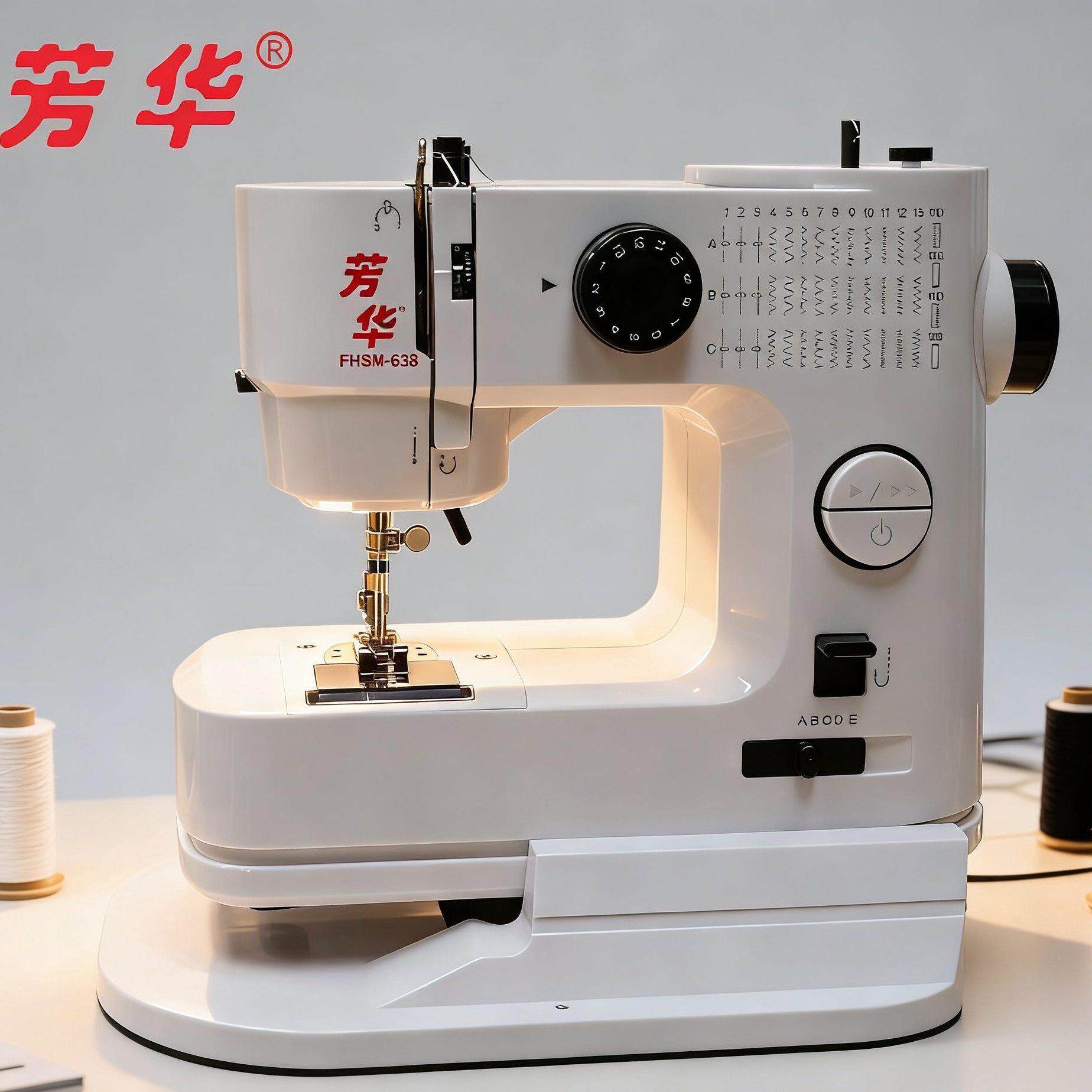 缝纫机638家用电动小型台式简易锁边锁扣眼带加大扩展台新手友好