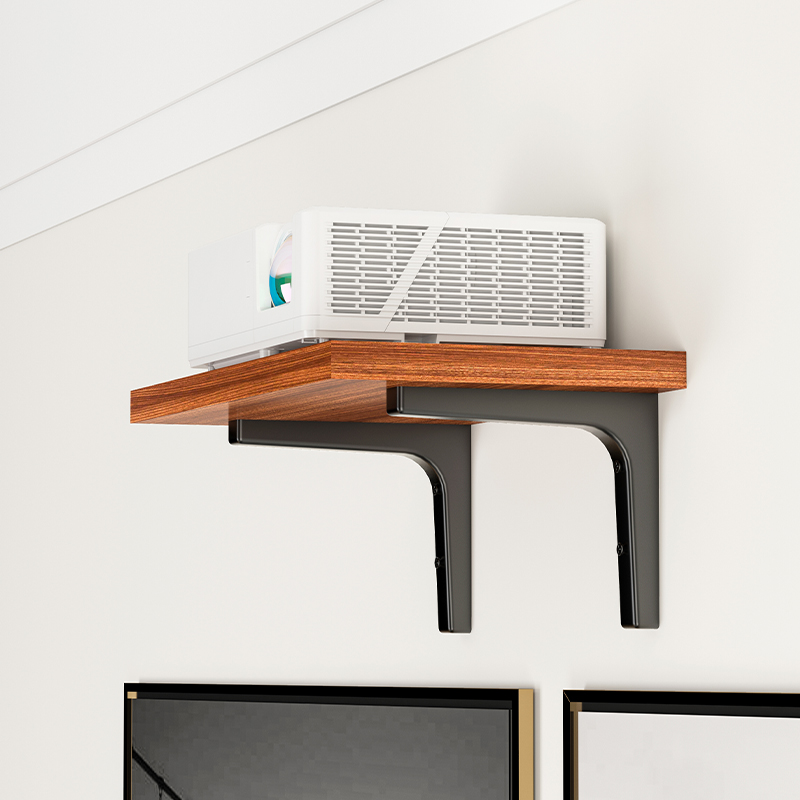 投影仪支架墙上置物架壁挂式路由器放置架电视机机顶盒架打孔家用