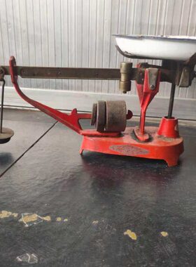 70年代老盘秤民俗老物件连盘秤天平秤怀旧老农村摆件影视道具收藏