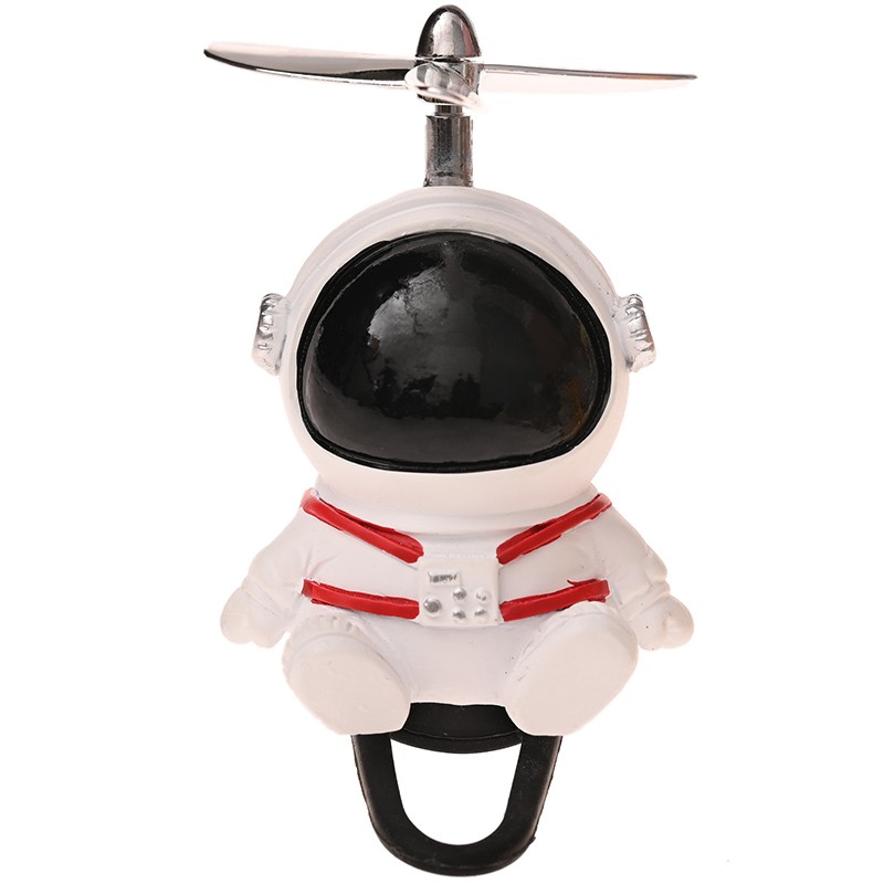 宇航员电动车小摆件创意可爱车载太空人公仔摩托电瓶自行车装饰品