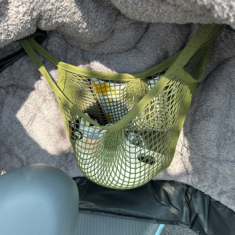 电动车收纳网兜前置储物篮子头盔收纳挂袋雨衣收纳神器大容量通用