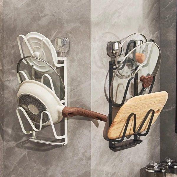 吸盘铁艺锅盖架免打孔壁挂厨房置物架菜板砧板收纳神器放锅盖架子,家装主材,锅盖架,淘宝优惠券,粉丝福利购,淘宝优惠卷