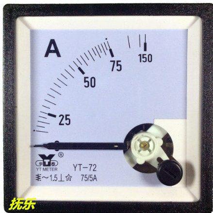 YT-72 指针交流电流表YT72-75A 100A 150A 200A 250A 300A 400/5A