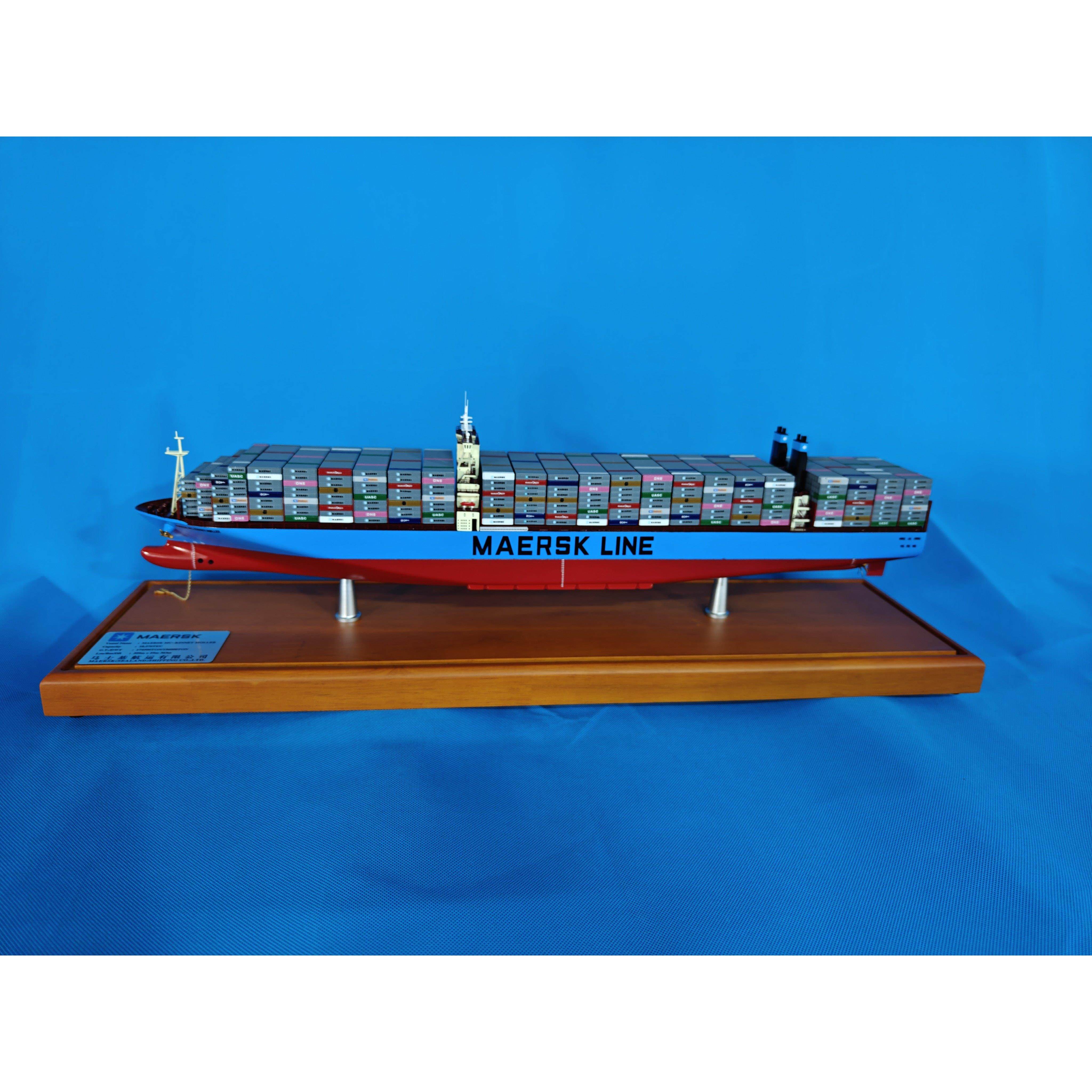 马士基MAERSK集装箱船模型合金定制成品海航货运货代模型静态摆件