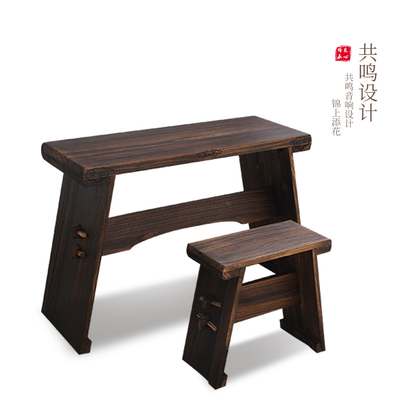 古琴桌凳专c业可拆卸便携式禅意简约书法桌中式仿古实木共鸣箱琴