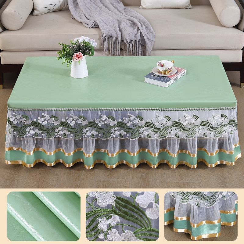 免洗茶几罩套客厅全包长方形防尘茶几桌垫防水防油V电视柜餐桌台