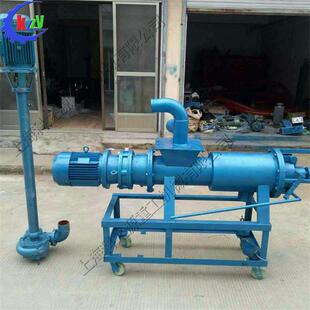 养殖户鸡粪便清理设备绞龙式可移动吸猪粪泵沼气池排污抽粪机