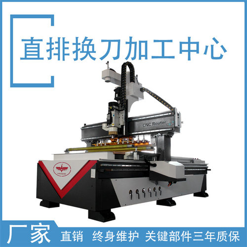 山东鲁雕密度板全屋定制 真空吸附台面全自动直排式换刀开料机