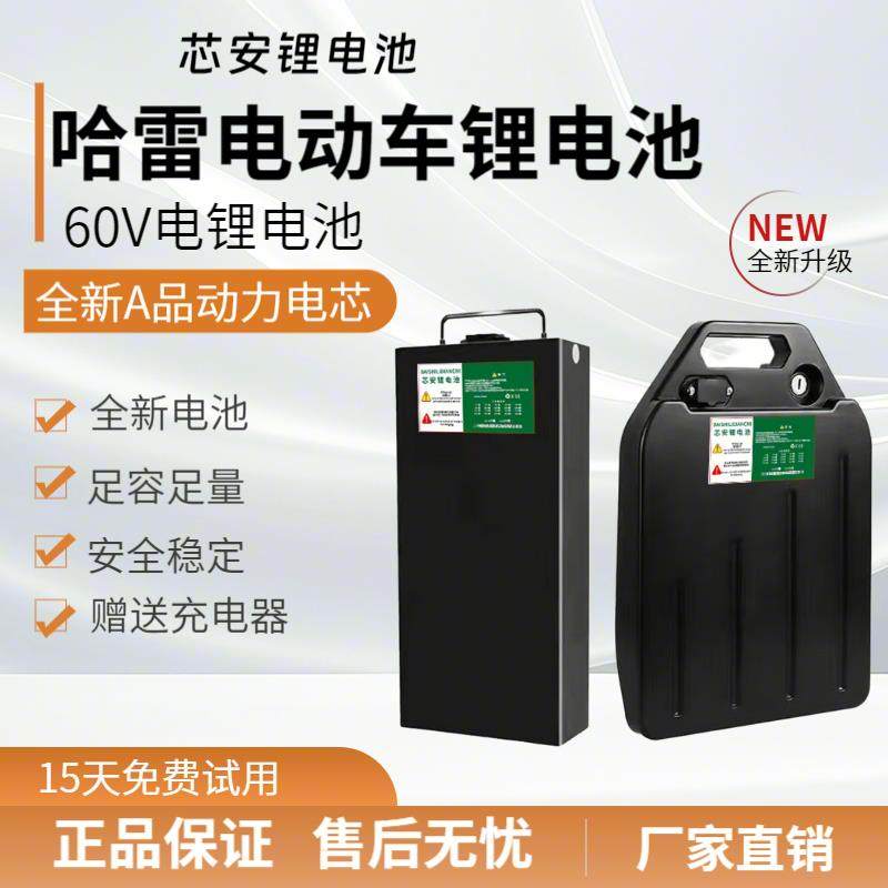 哈雷电动车锂电池60V滑板车可拆卸电瓶动力强劲三元锂哈雷电瓶