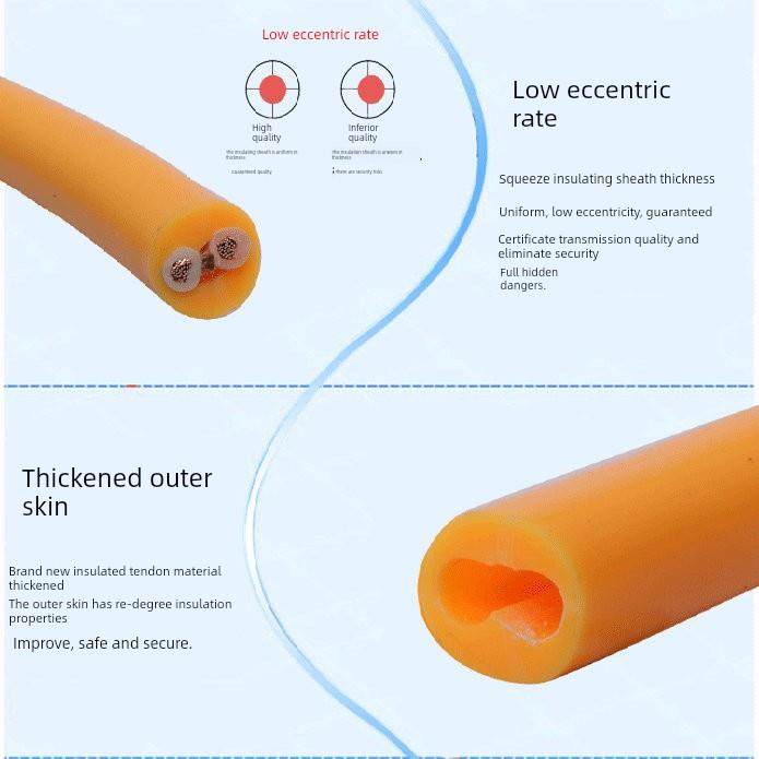 纯铜牛筋软护套线RVV2*1.0 1.5 2.5 4平方防水耐折电线电缆
