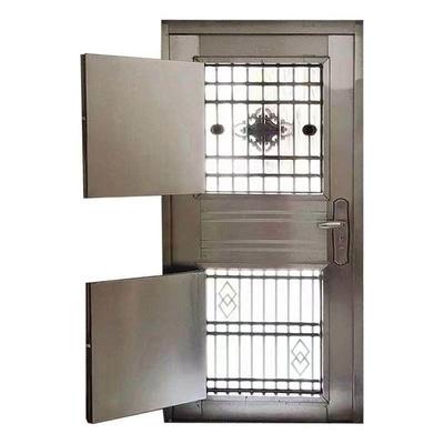 定制不锈钢加厚通风中门304阳台门入户门单门进户门防盗门