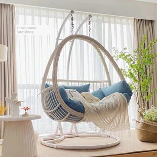 斯堪的纳维亚无障碍豪华吊篮藤椅家庭吊椅卧室吊床户外秋千吊椅阳