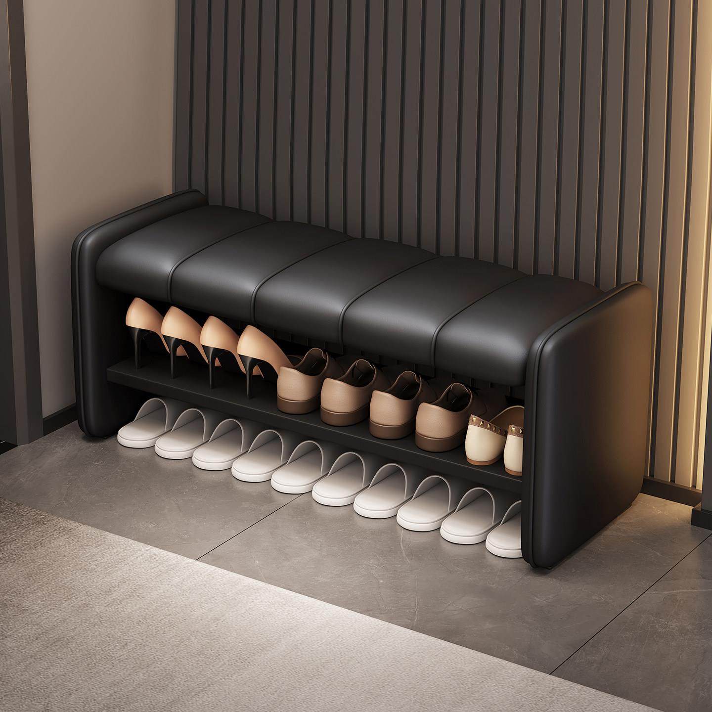 意式家用入户门换鞋凳轻奢高级感软包可坐鞋柜穿鞋凳实木鞋架凳子,住宅家具,换鞋凳,淘宝优惠券,粉丝福利购,淘宝优惠卷