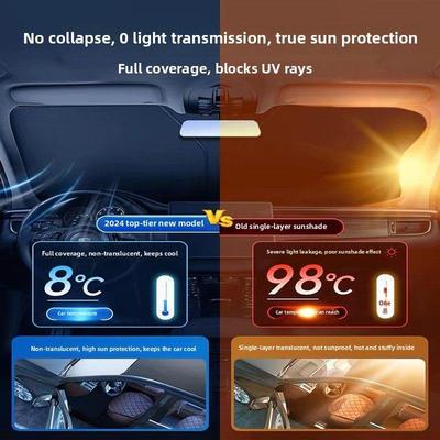 捷途X70/X90旅人山海T1/T2/L7大胜汽车遮阳前遮阳隔热伞板