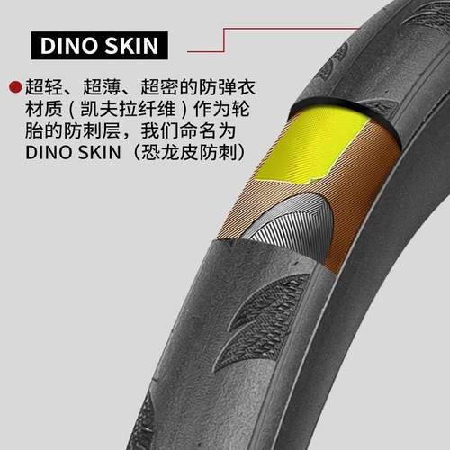 朝阳隼公路车外胎700*25c/28防刺自行车轮胎H-496黄边胎眼镜蛇PRO