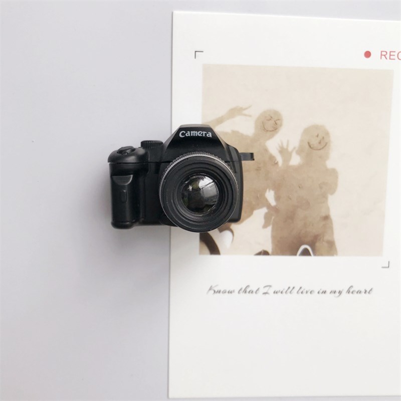 创意网红迷你仿真有声照相机模型立体磁性冰箱贴家居装饰磁性贴
