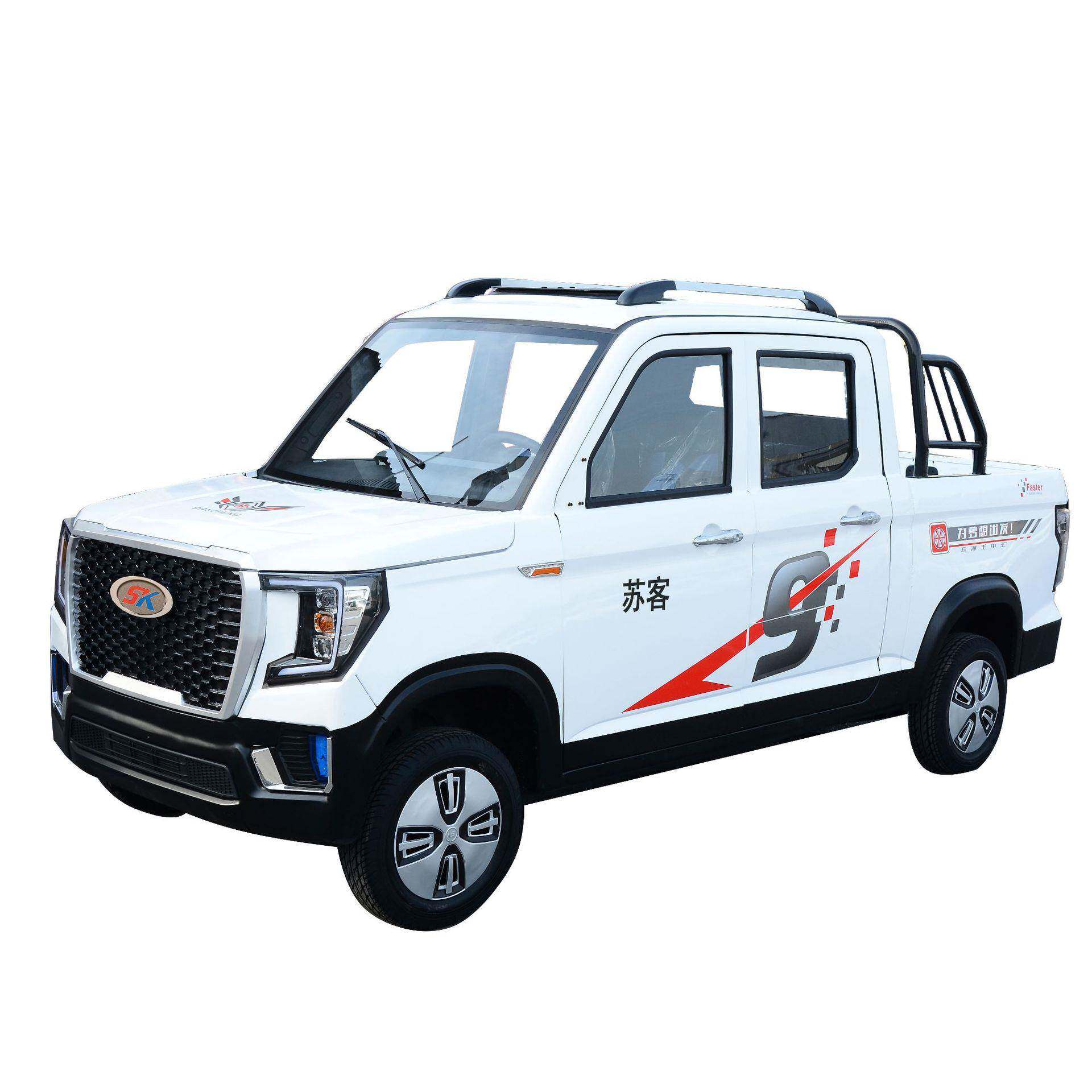 双排皮卡电动车三轮车汽车油皮卡车农用老年小型带斗拉货车两用车