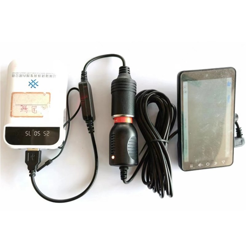 车载行车记录仪降压线24小时停车监控线USB转点烟器母口大功率18W