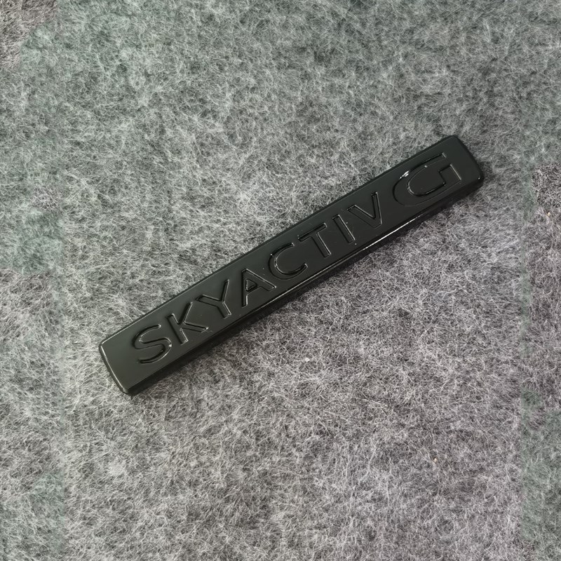 适用马自达3昂克塞拉阿特兹CX-4 -5改装亮黑后备箱字母标创驰蓝天