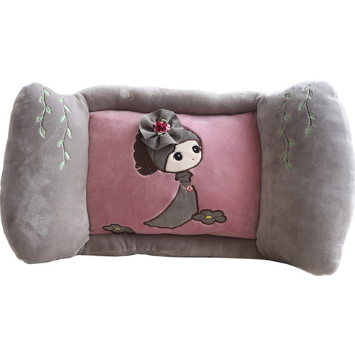 四季通用办公室神器汽车靠垫卡通腰枕椅子坐垫护腰靠枕靠背垫抱枕