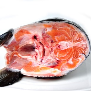 进口 新鲜冷冻三文鱼头 熬汤鱼头已去腮处理2500g/份顺丰包邮