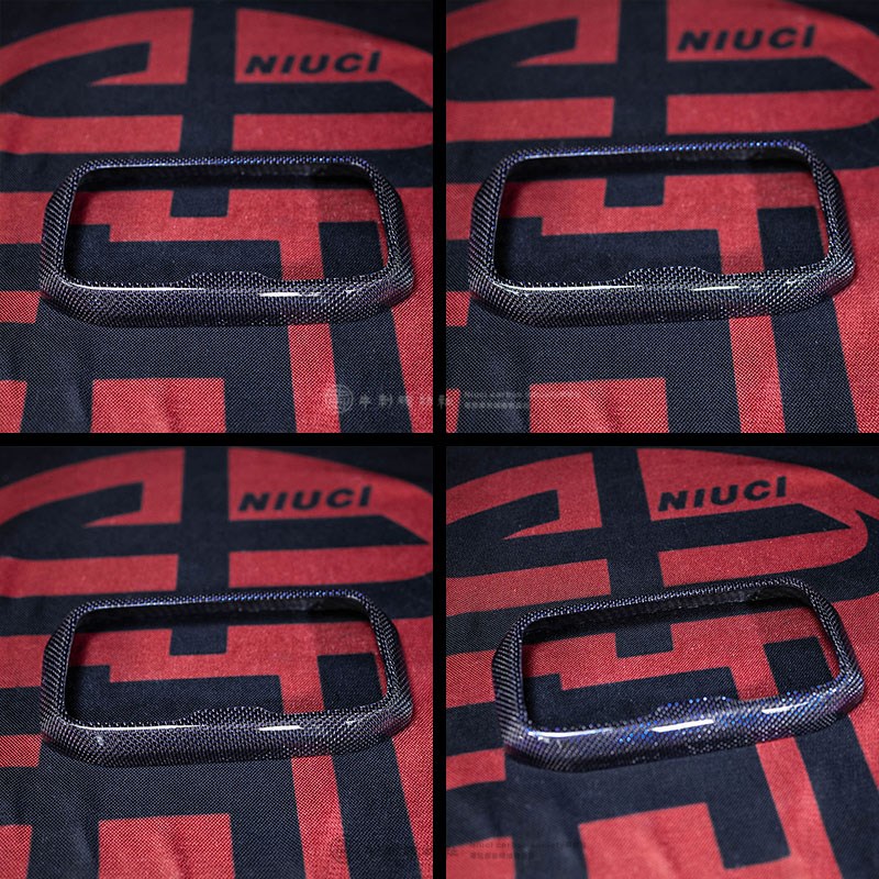 小牛电动车NQI/N1S睿世屏幕仪表罩平纹蓝丝碳纤维改装仪表盖配件