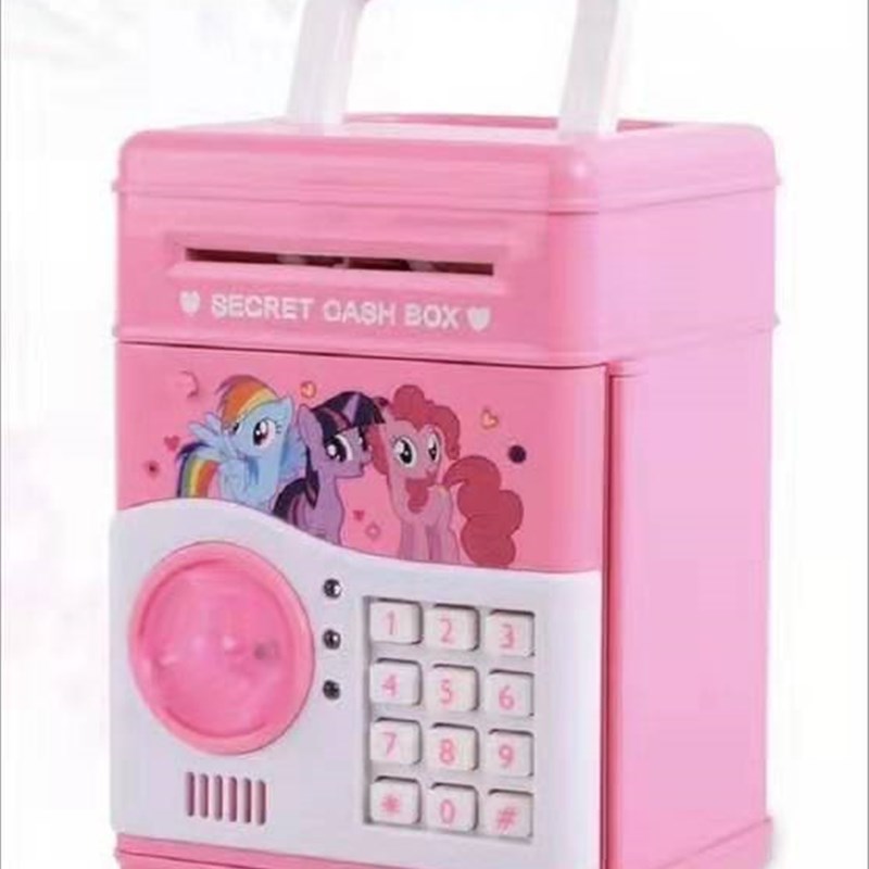 2019网红全自动儿童存钱罐ATM存钱机存取款机储钱罐创意密码箱