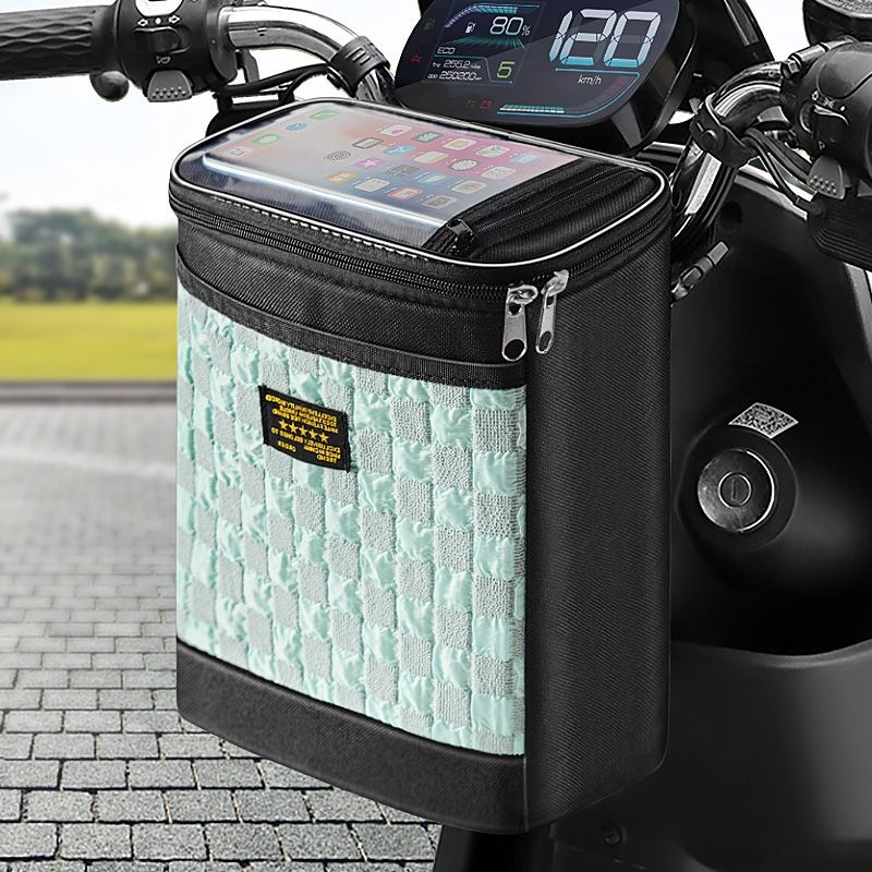 电动车前置挂包爱玛雅迪电瓶车挂物包骑行储物充电器防水收纳挂袋