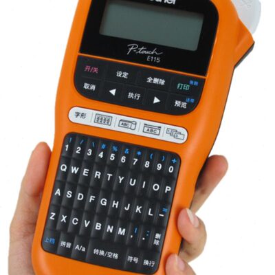 兄弟PT-E115B/D210标签机手持便携小型通信电力线缆不干胶打印机