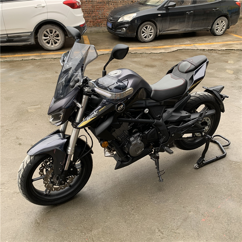 适用于钱江追QJ350-13保险杠防摔护杠改装前挡风手把挡风护手罩