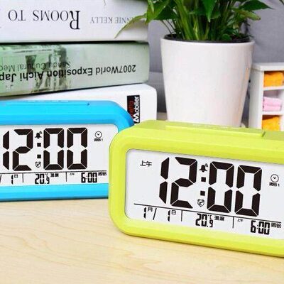 语音报时钟闹钟老人专用盲人报时器钟表闹铃学生夜光闹钟老年人