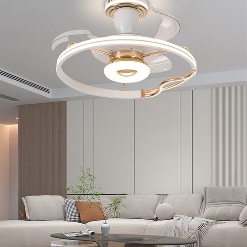 斯堪的纳亚风扇灯2025q新款吊扇吊顶隐形家居客厅餐厅卧室集成吊