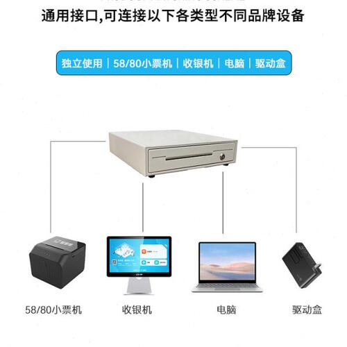 钱箱 四格三档抽屉式 智掌柜点餐机专用