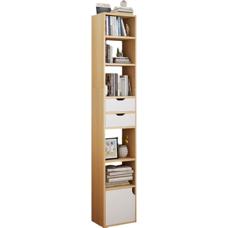 超窄窄缝小书柜窄柜客厅落地柜墙角拐角边角柜收S纳置物架MP36