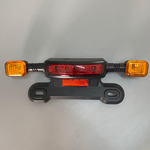 电动车三合一尾灯4l8 /60V含转向灯刹车灯日行灯12V 灯轻摩加装